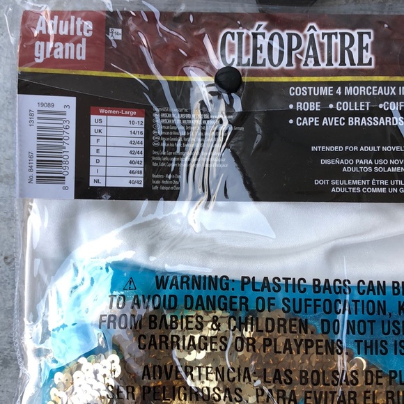 Cleopatra Adult Costume! New! - Picture 5 of 6